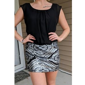 One piece skirt and top.